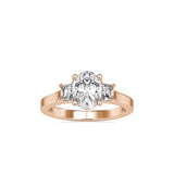 Luminous Trio Solitaire Ring