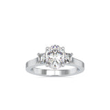 Luminous Trio Solitaire Ring