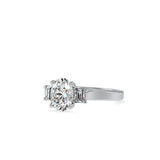 Luminous Trio Solitaire Ring
