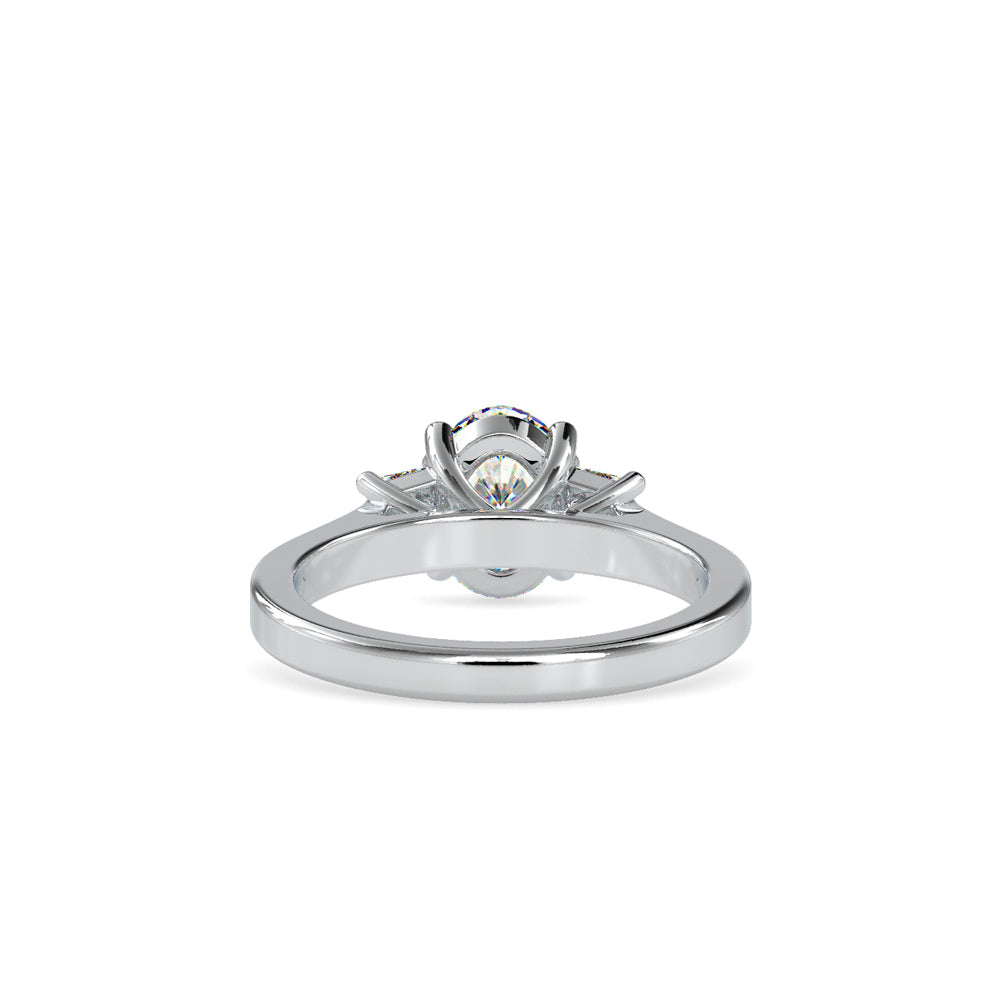 Luminous Trio Solitaire Ring