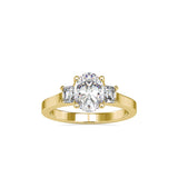 Luminous Trio Solitaire Ring