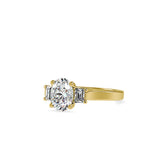 Luminous Trio Solitaire Ring