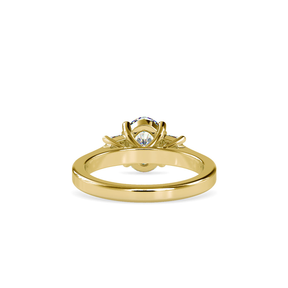 Luminous Trio Solitaire Ring