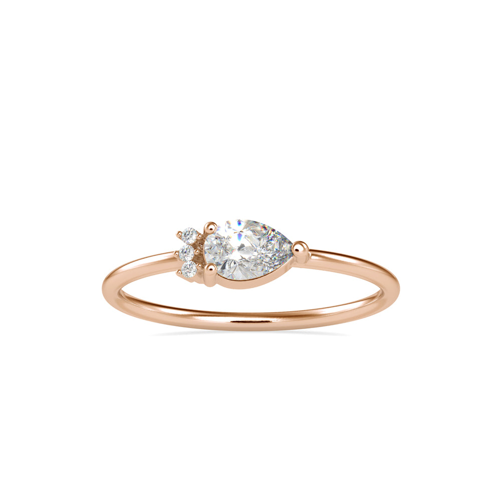 Whispering Teardrop Ring