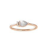 Whispering Teardrop Ring