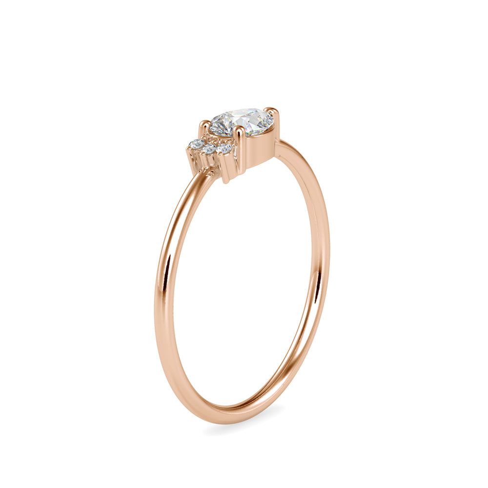 Whispering Teardrop Ring