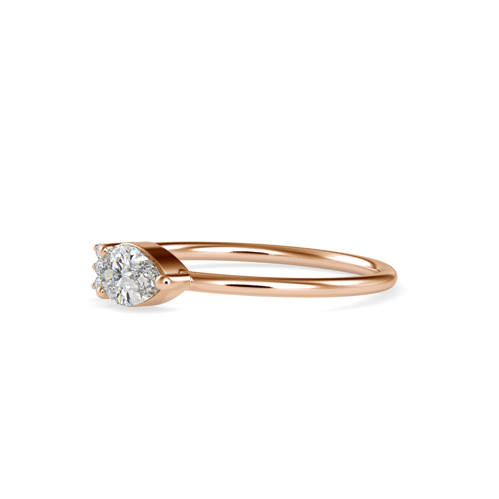 Whispering Teardrop Ring