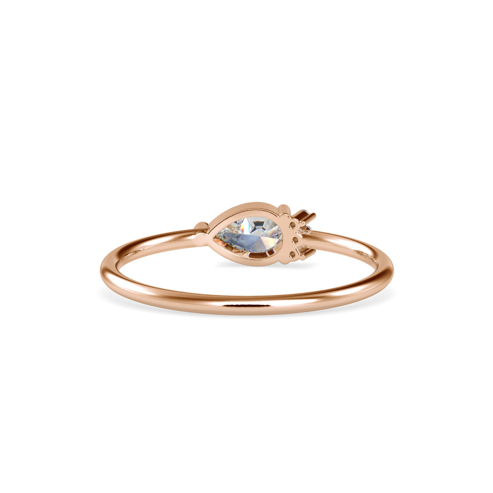 Whispering Teardrop Ring