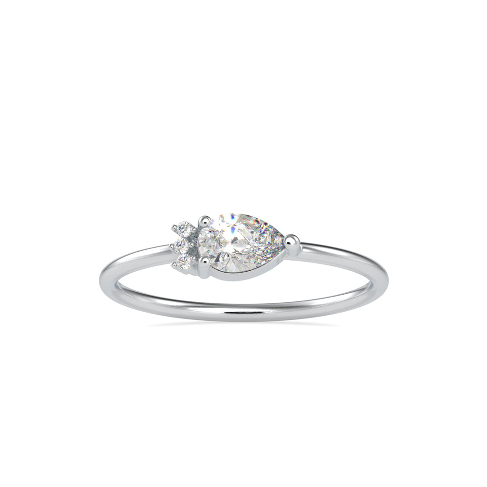 Whispering Teardrop Ring