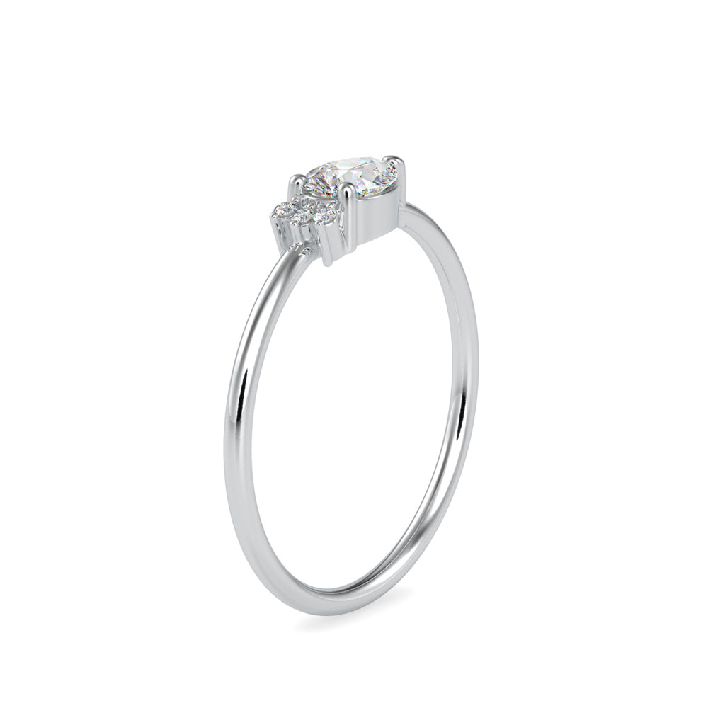 Whispering Teardrop Ring