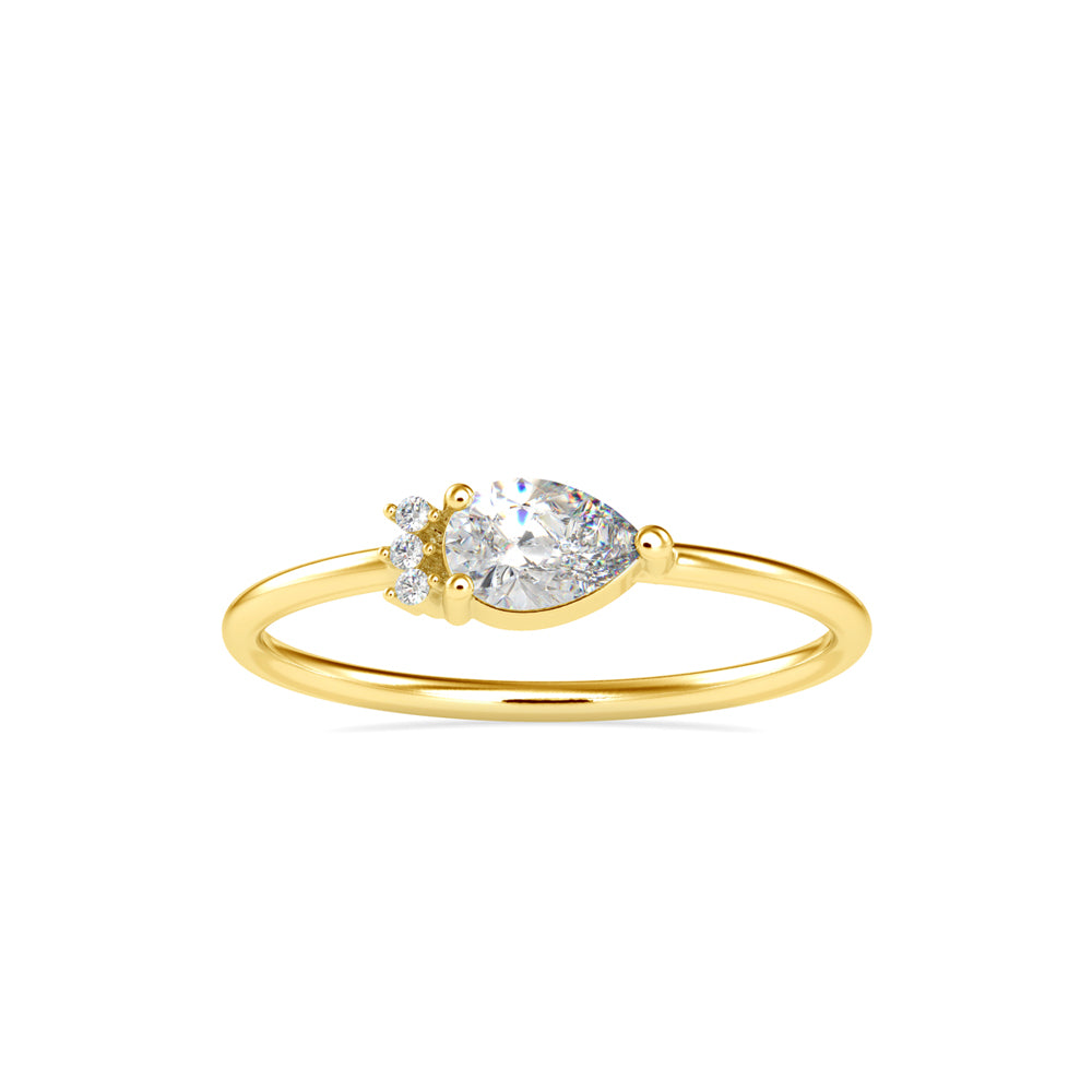 Whispering Teardrop Ring