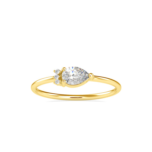 Whispering Teardrop Ring