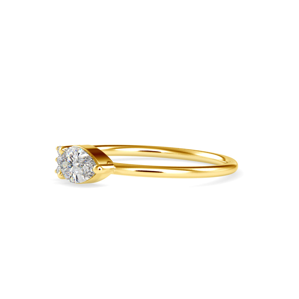 Whispering Teardrop Ring