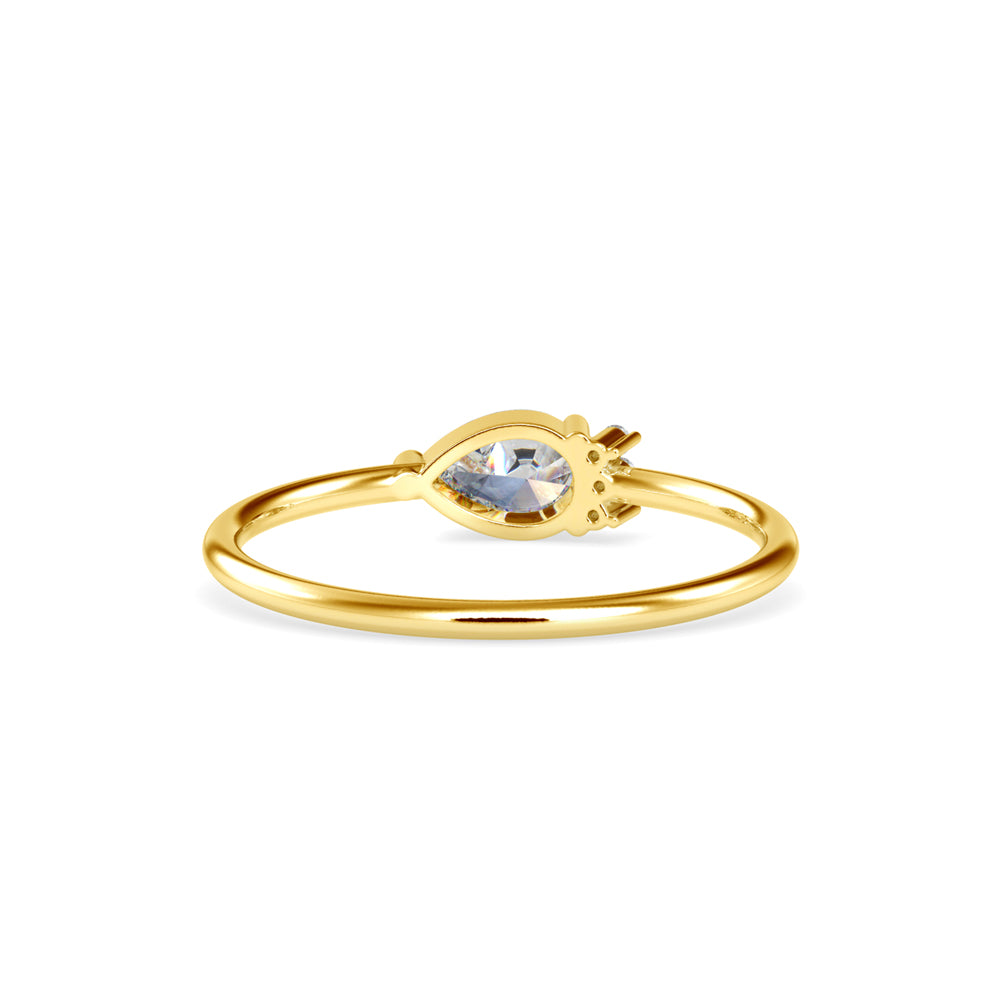 Whispering Teardrop Ring