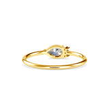 Whispering Teardrop Ring