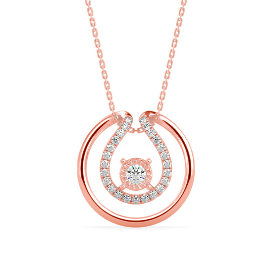 Double Halo Diamond Pendant