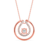 Double Halo Diamond Pendant