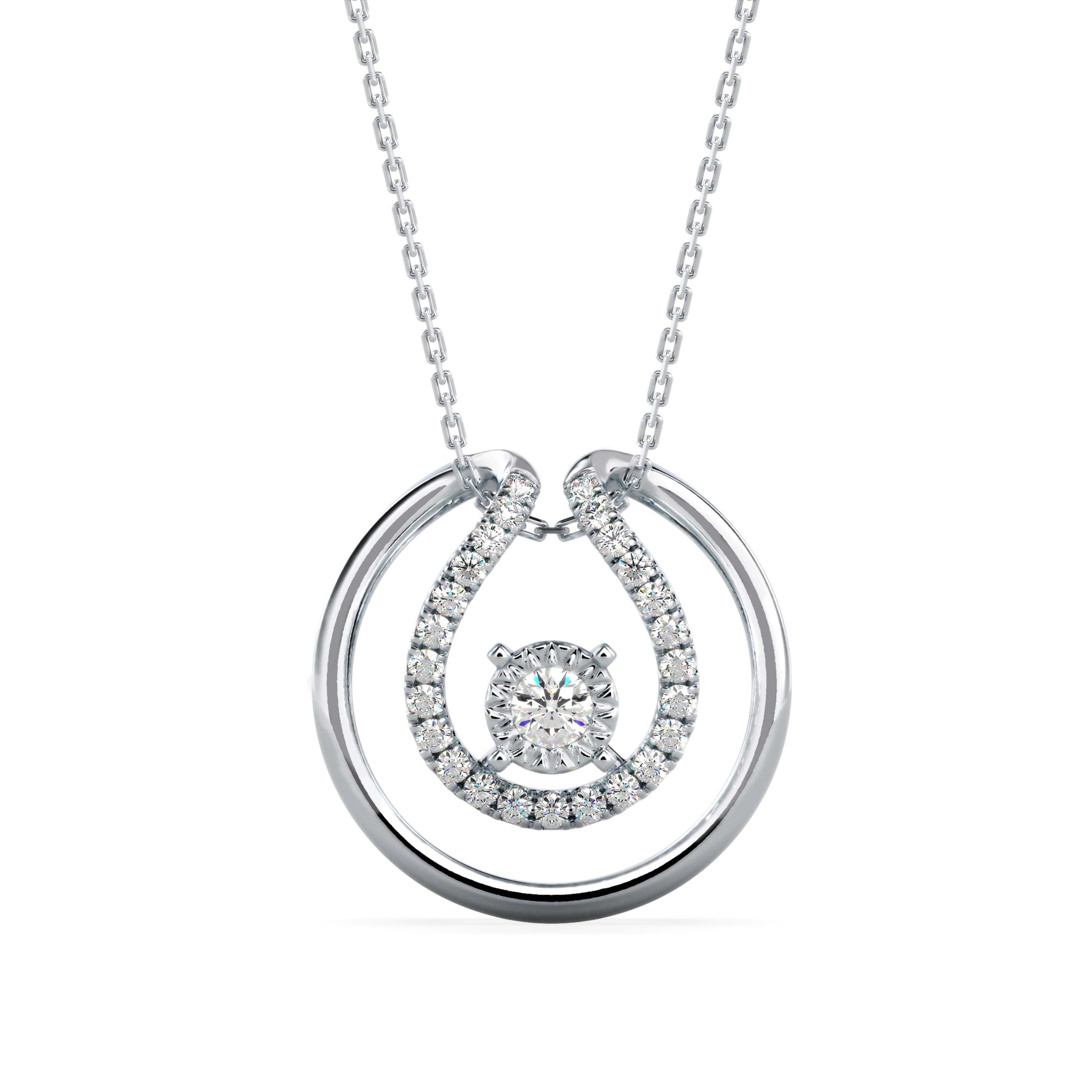 Double Halo Diamond Pendant