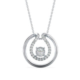 Double Halo Diamond Pendant