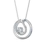 Double Halo Diamond Pendant