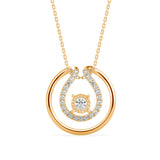 Double Halo Diamond Pendant
