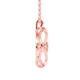 Interwoven Diamond Blossom Pendant