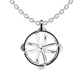 Interwoven Diamond Blossom Pendant