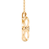 Interwoven Diamond Blossom Pendant