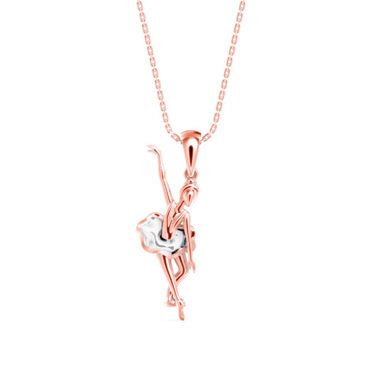 Ballet in Bloom Diamond Pendant