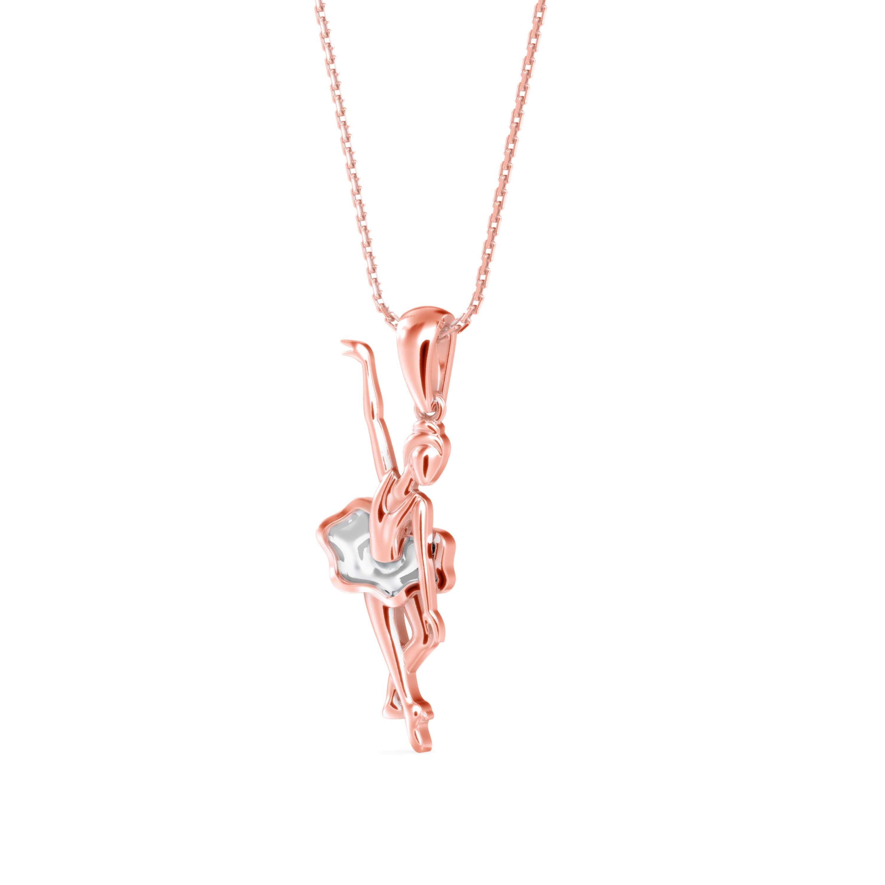Ballet in Bloom Diamond Pendant