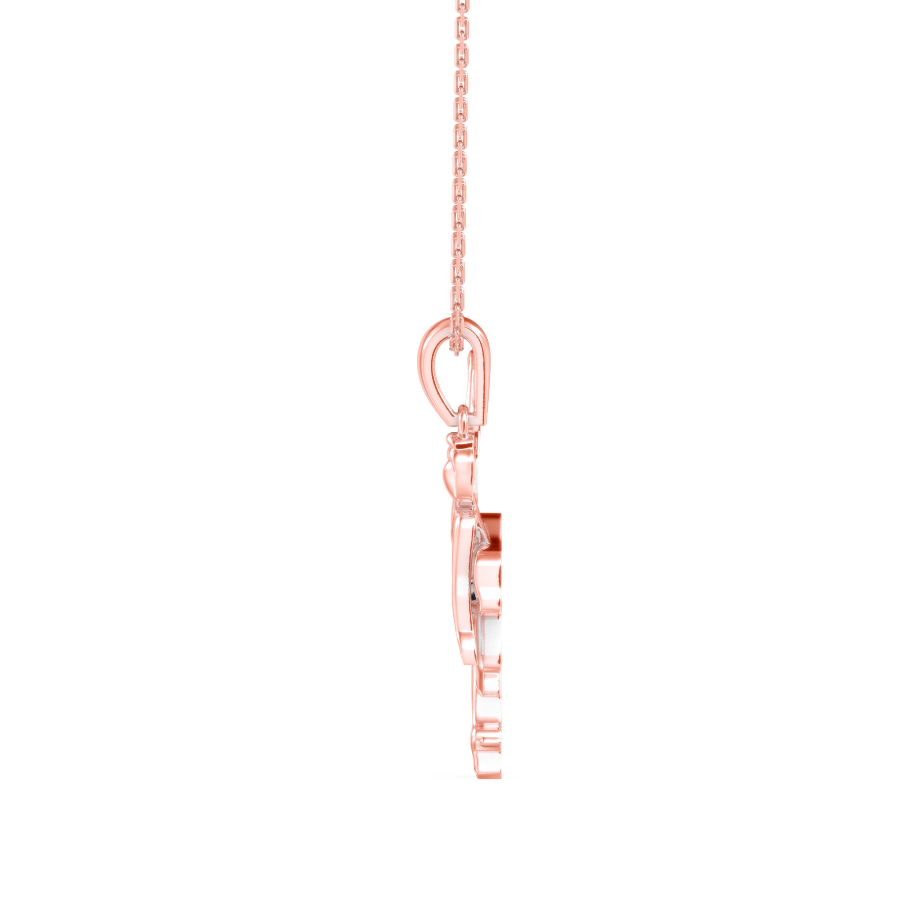 Ballet in Bloom Diamond Pendant