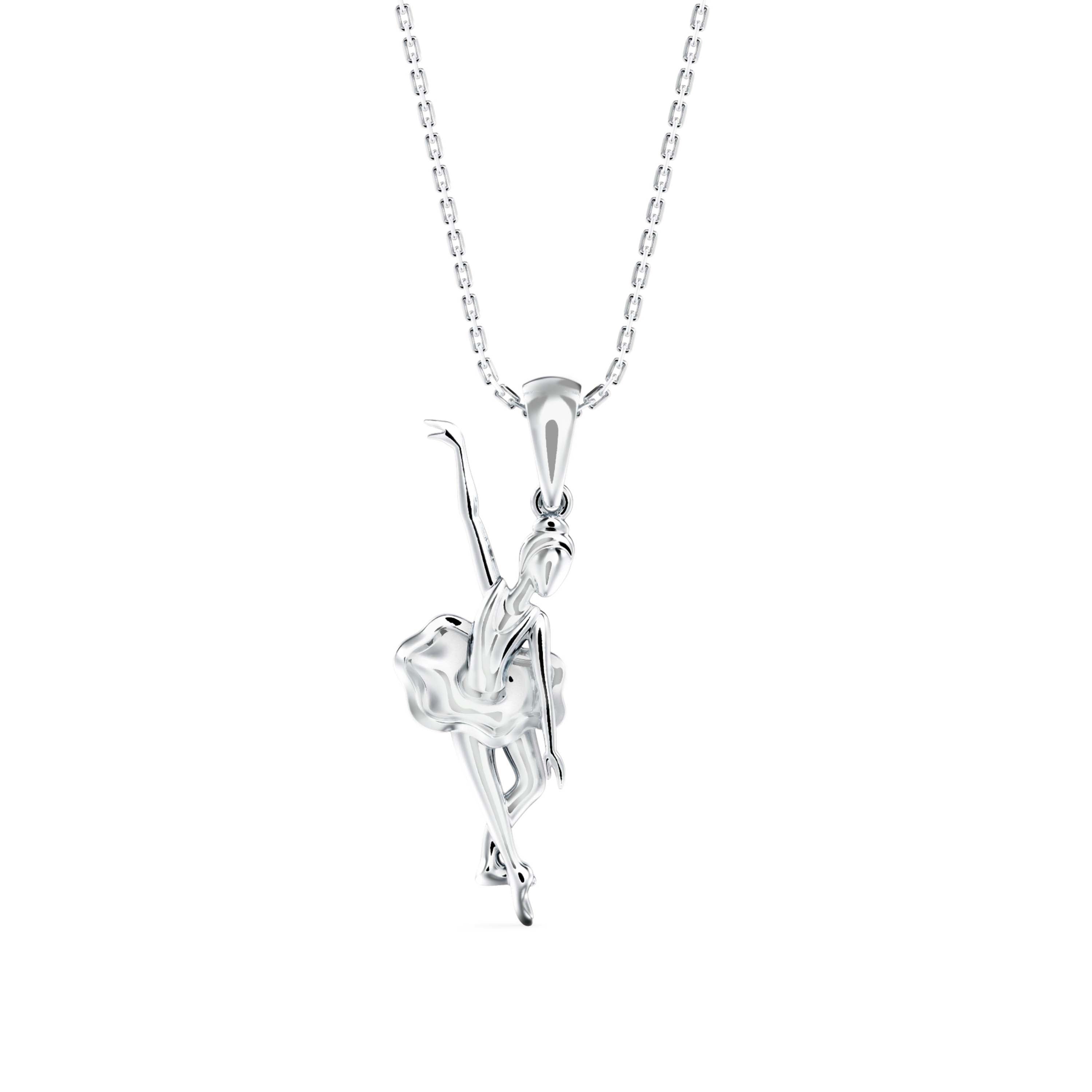 Ballet in Bloom Diamond Pendant