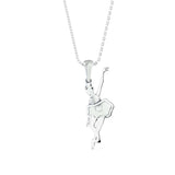 Ballet in Bloom Diamond Pendant