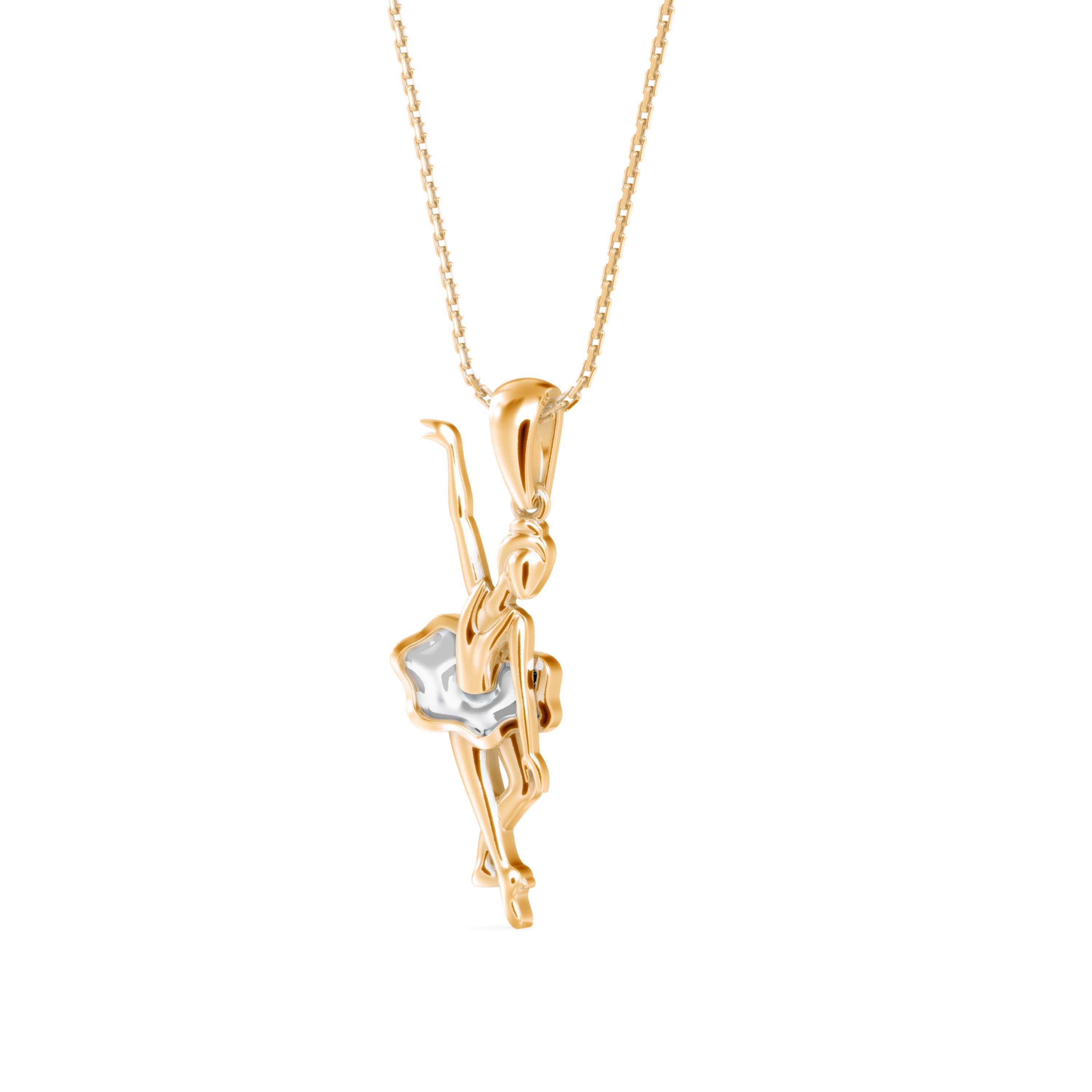 Ballet in Bloom Diamond Pendant
