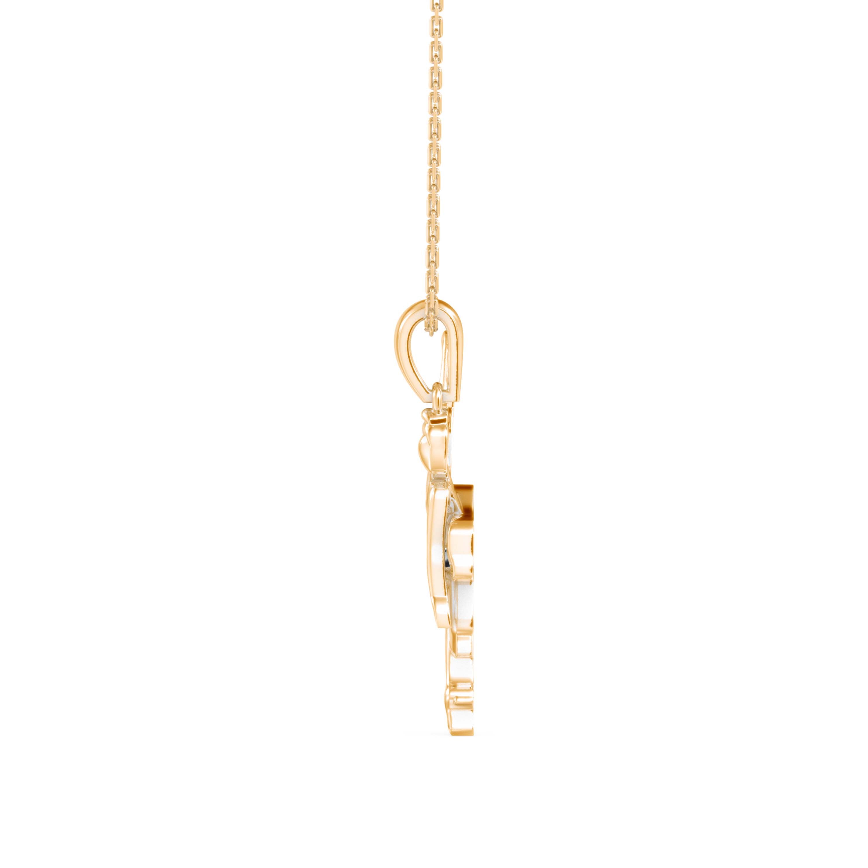 Ballet in Bloom Diamond Pendant