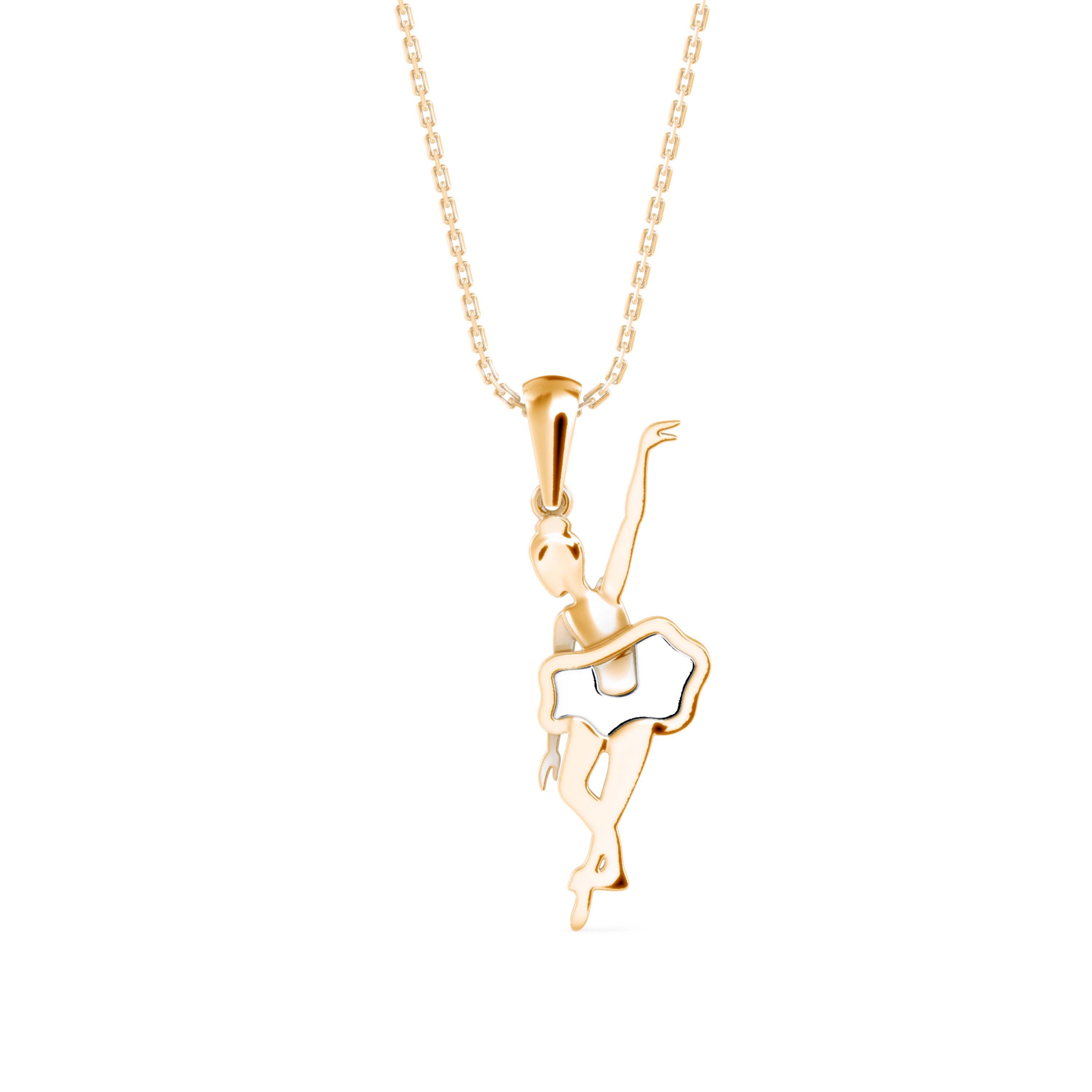 Ballet in Bloom Diamond Pendant