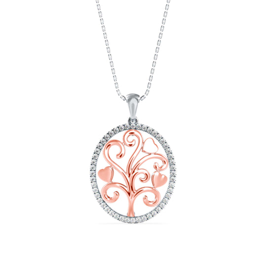 Aurora's Whisper Diamond Pendant