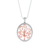 Aurora's Whisper Diamond Pendant