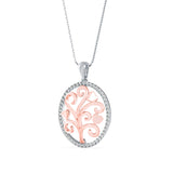 Aurora's Whisper Diamond Pendant