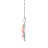 Aurora's Whisper Diamond Pendant