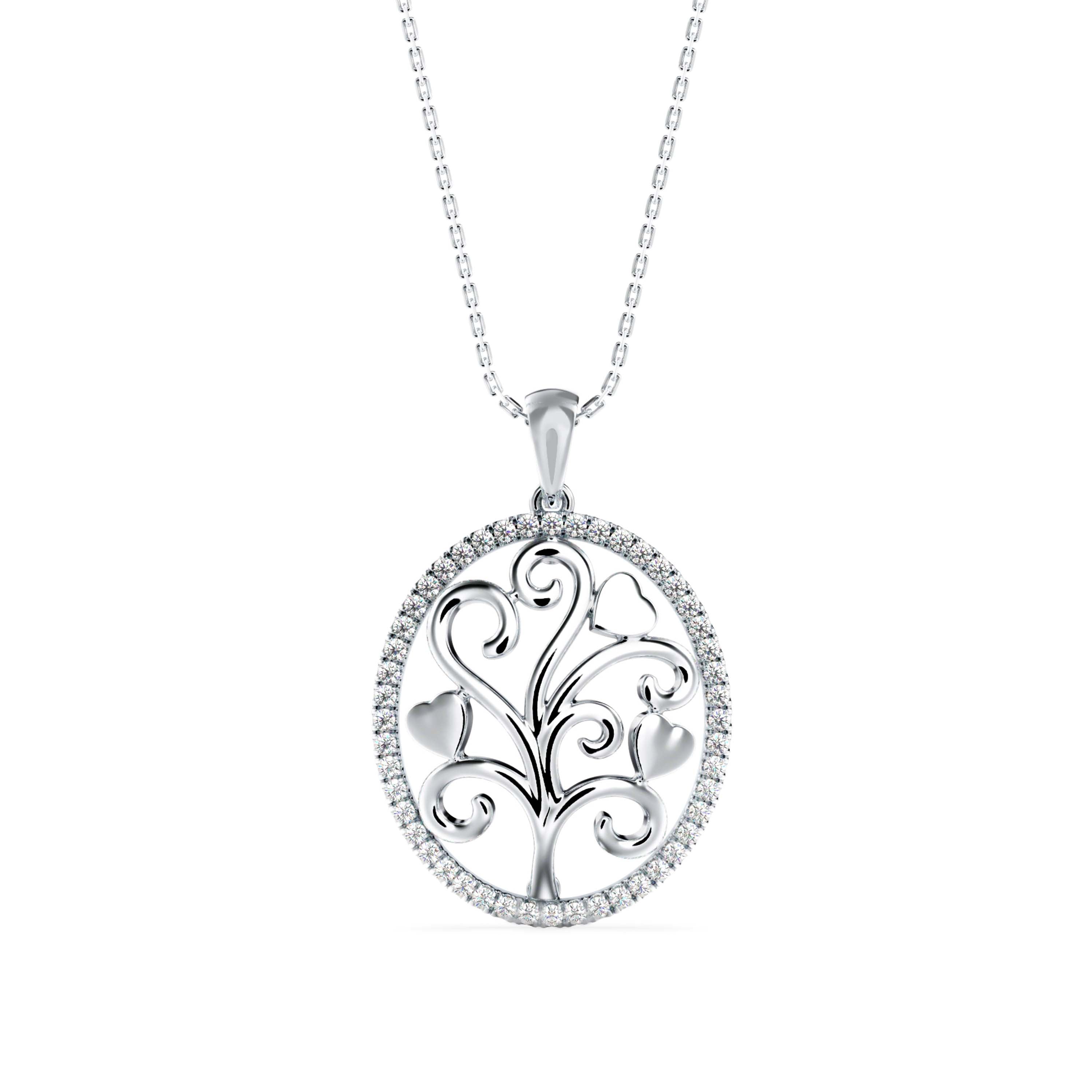 Aurora's Whisper Diamond Pendant