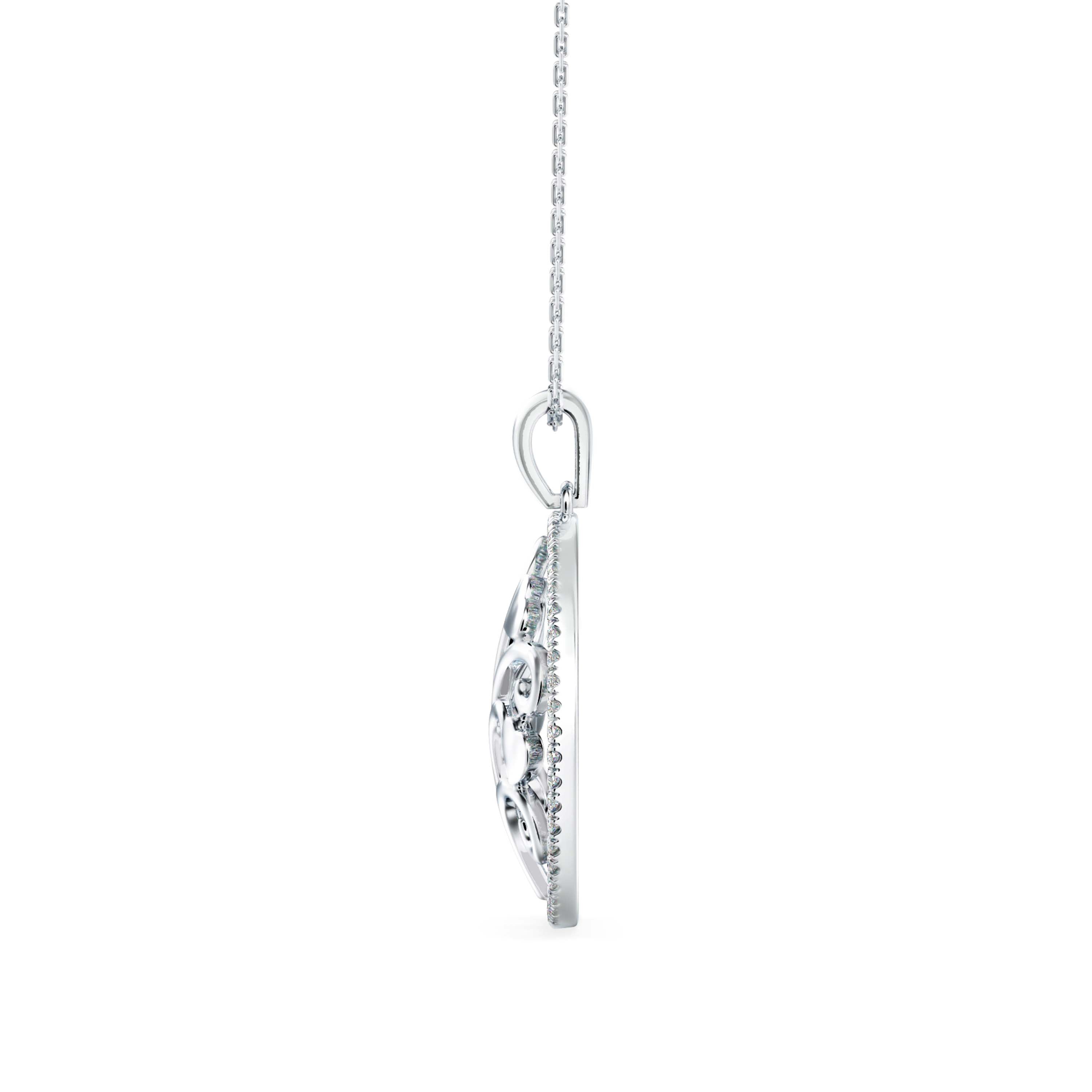Aurora's Whisper Diamond Pendant