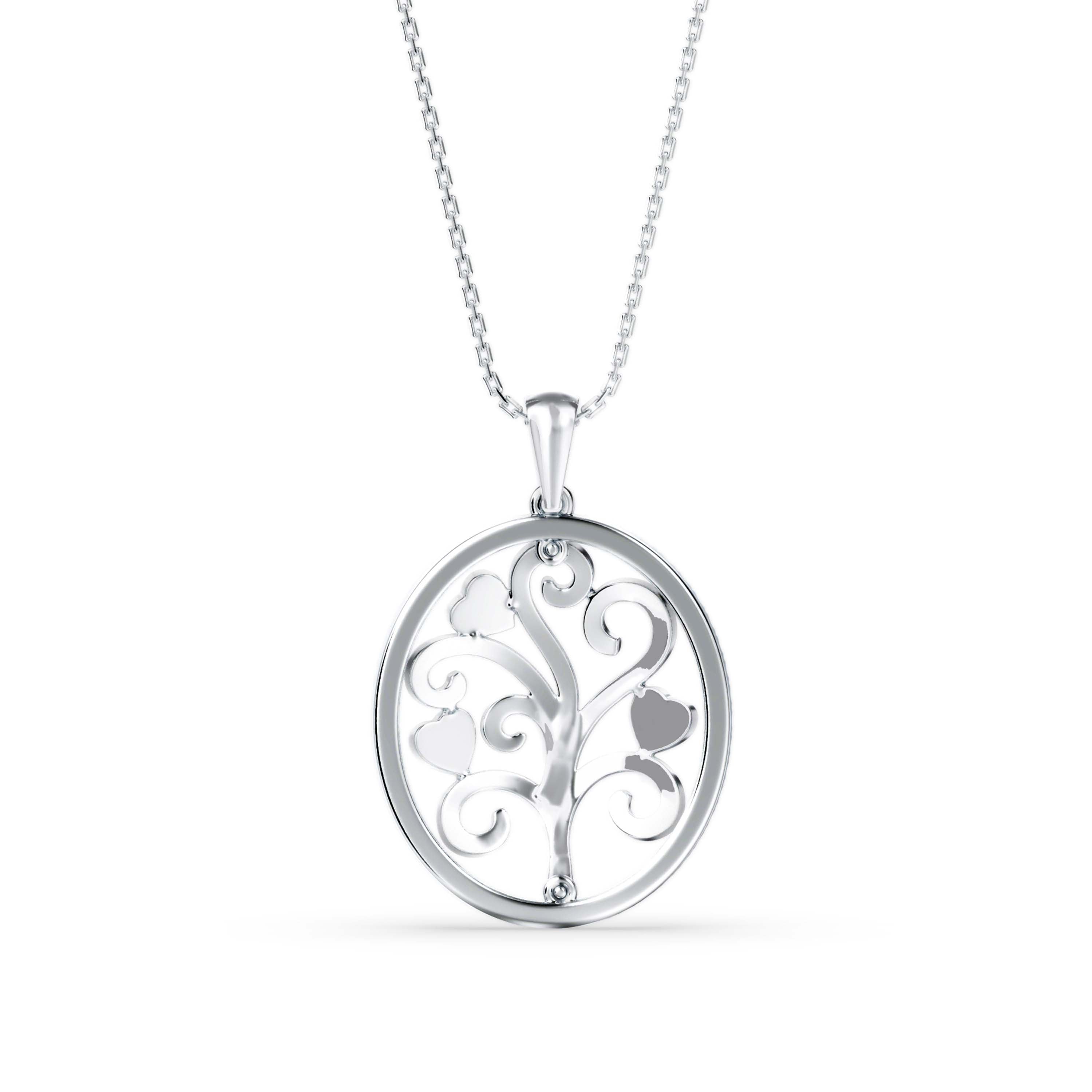 Aurora's Whisper Diamond Pendant