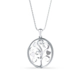 Aurora's Whisper Diamond Pendant