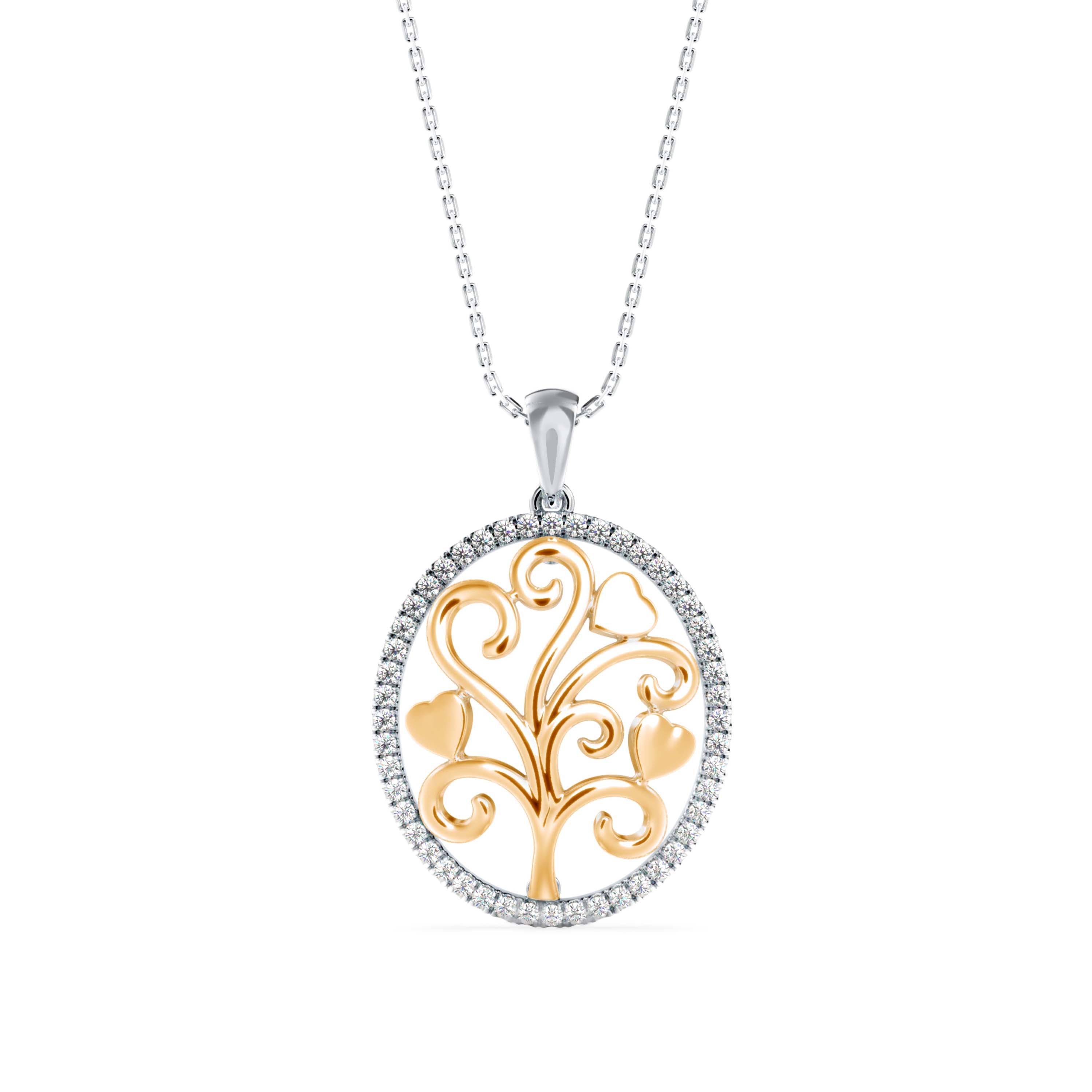 Aurora's Whisper Diamond Pendant
