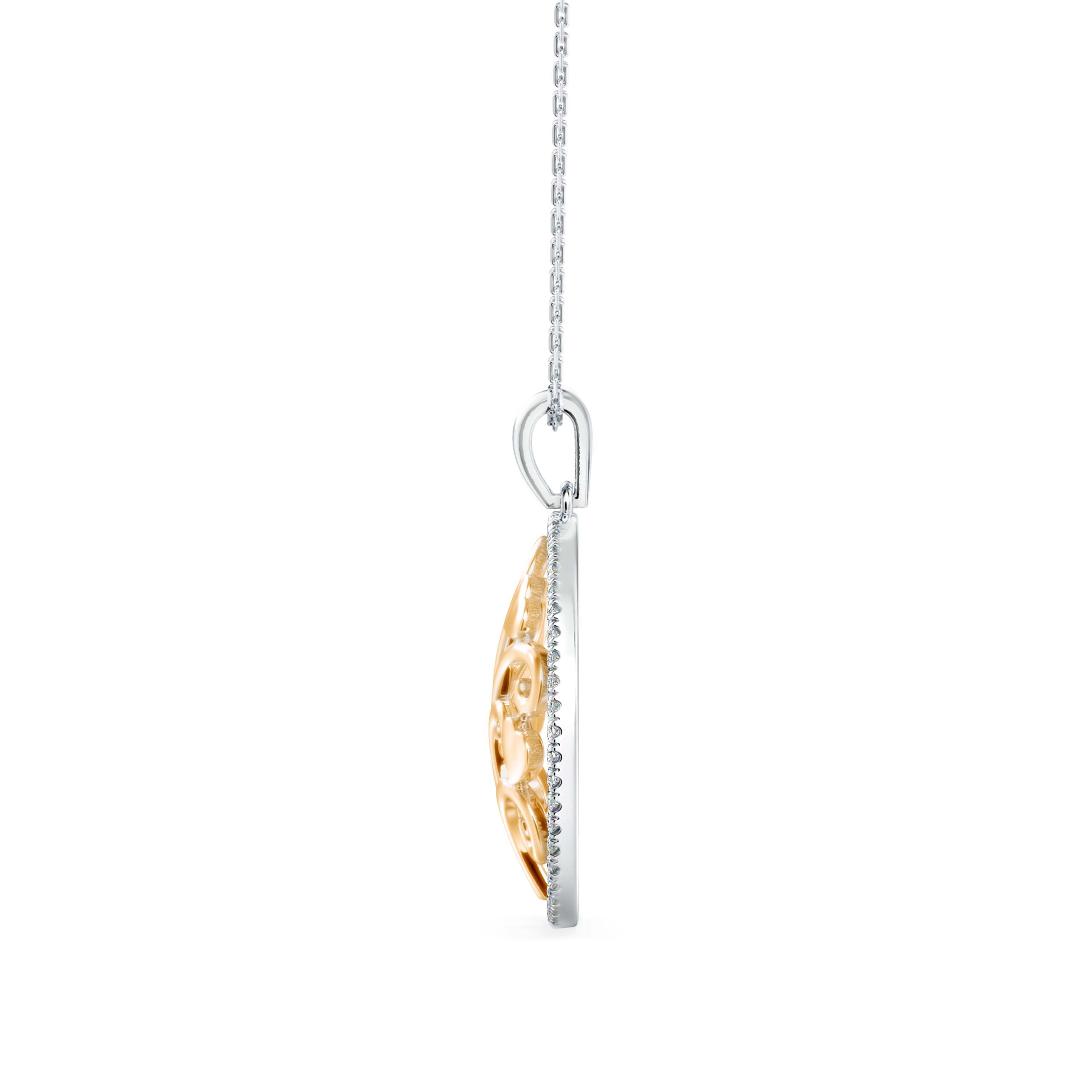 Aurora's Whisper Diamond Pendant