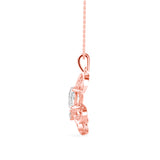 Fluttering Elegance Solitaire Pendant