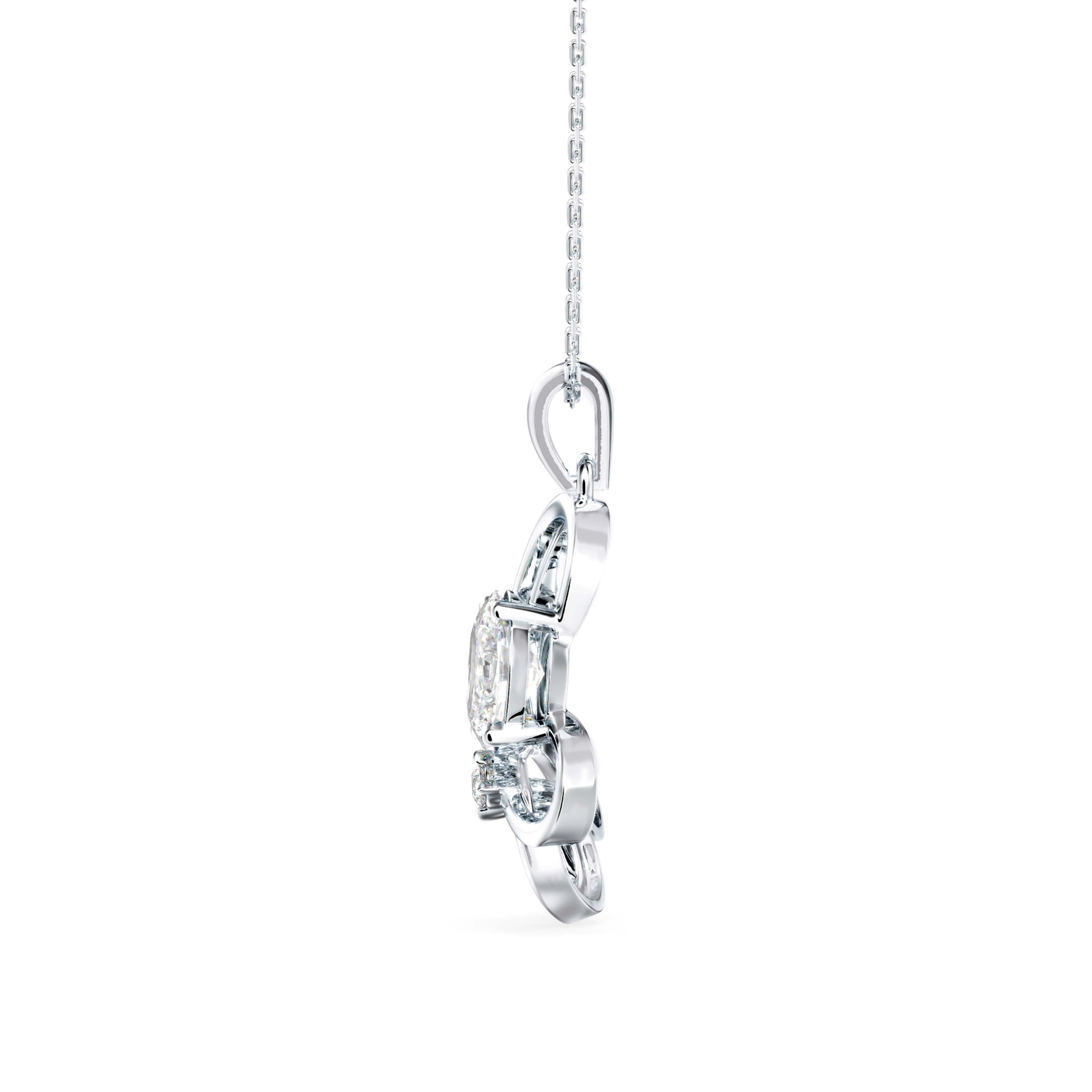 Fluttering Elegance Solitaire Pendant