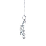 Fluttering Elegance Solitaire Pendant