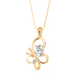 Fluttering Elegance Solitaire Pendant